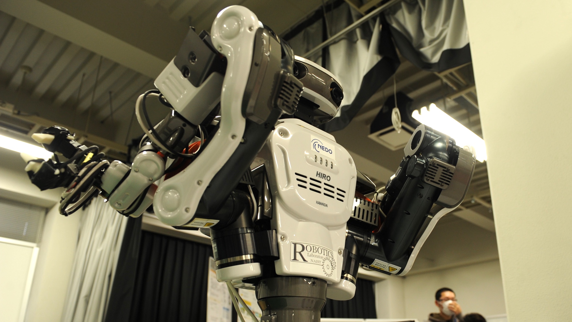 HIRO robot from Kawada Industries at the Robotics Laboratory.